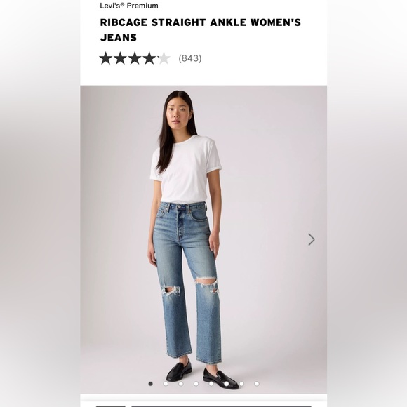 NWOT Levi’s Ribcage Straight Ankle Jeans - Picture 1 of 7